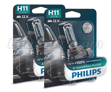 Pack de 2 lâmpadas H11 Philips X-tremeVision PRO150 55W - 12362XVPB1