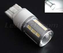 Lâmpada W21W Magnifier a 21 LEDs SG Alta potência + Lupa brancos Casquilho T20