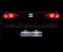 Pack LEDs (branco puro 6000K) chapa de matrícula traseira para Seat Leon 2 NON-FACELIFT
